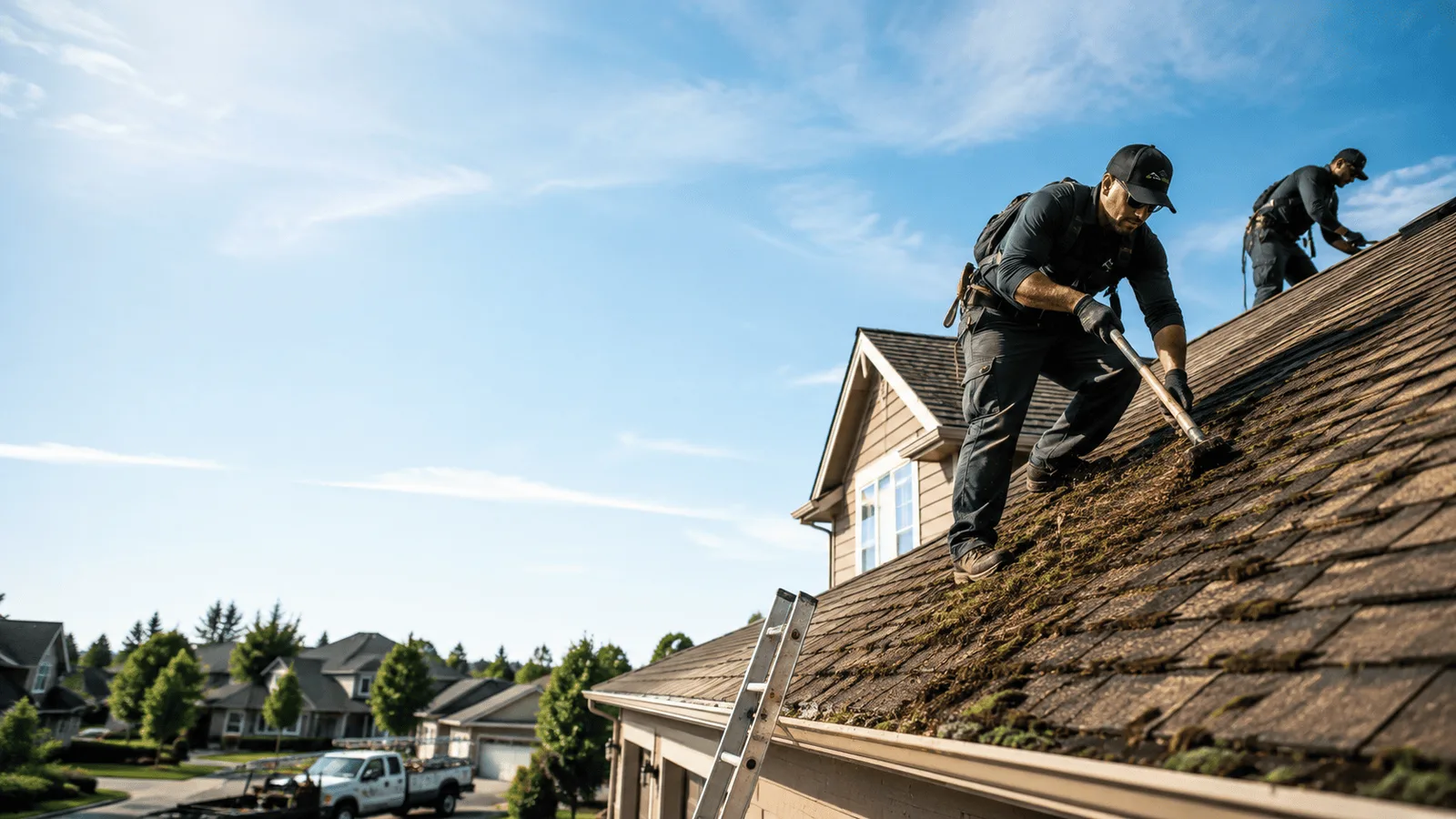 Roof Moss Removal in Herscher, IL near me